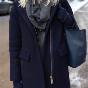 JCREW Factory Cocoon Peacoat - Navy - Sz 0